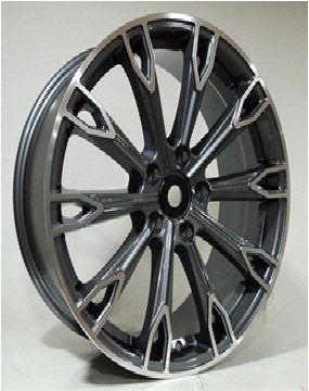 Powcan Bk 5180 8x18inç 5x112 et45 66.45 Black Machined Audi Çelik Jant