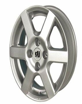 Dj DJ 411 5.5x14inç 4x100 et38 70.4 Sılver Diamond Çelik Jant