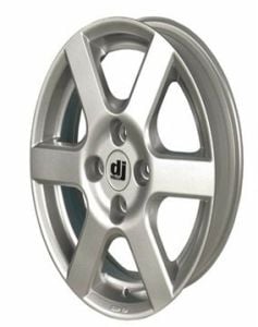 Dj DJ 411 5.5x14inç 4x100 et38 70.4 Sılver Diamond Çelik Jant