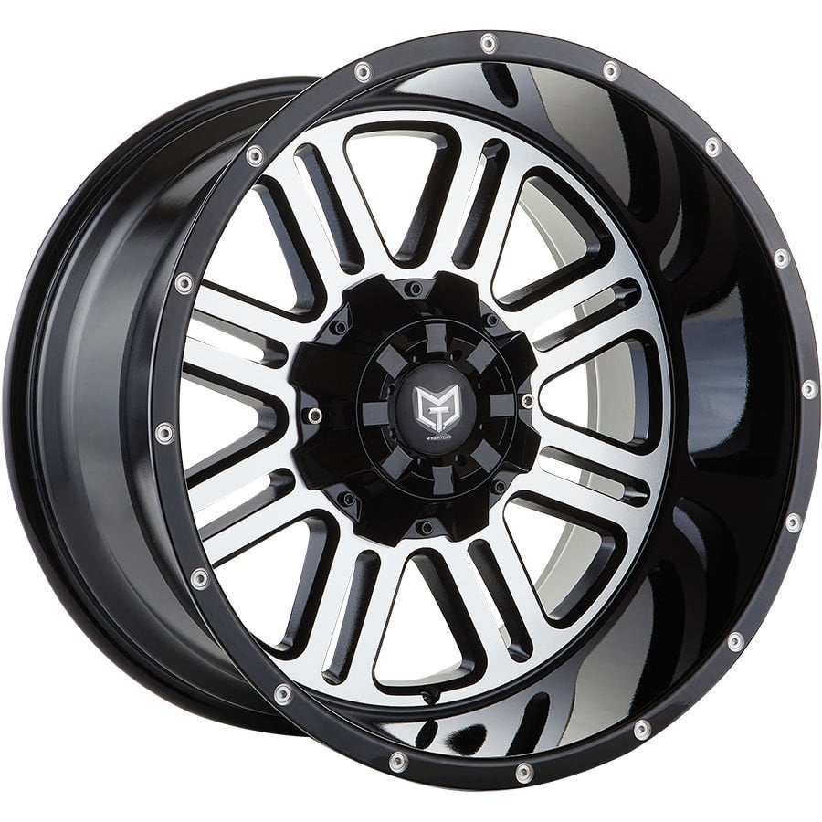 TORK YA006 12X20 inç 6X139.7 ET-44 110 BLACK MACHINED ÇELİK JANT