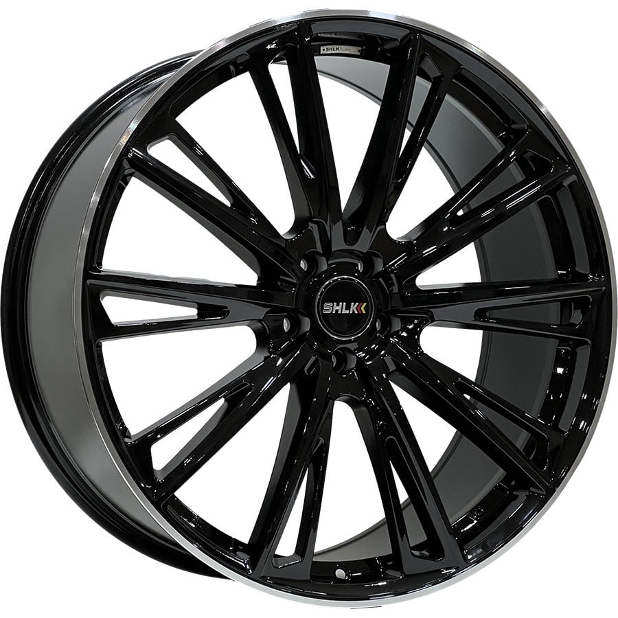 SLK 8166 9.5X22İNÇ  5X108 ET45 73.1 BLACK LIP MACHINED ÇELİK JANT