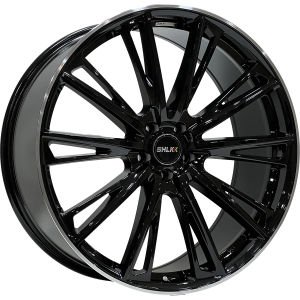 SLK 8166 9.5X22İNÇ  5X108 ET45 73.1 BLACK LIP MACHINED ÇELİK JANT
