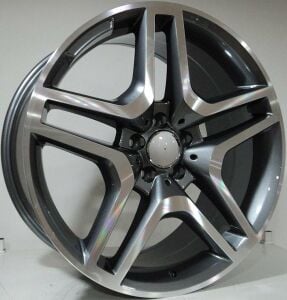 BK 852 9.5x20inç 5x130 et48 84.1 BLACK Machined Çelik Jant