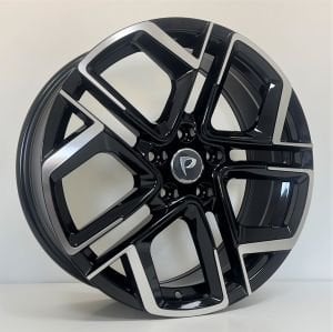 BKY 1243 8.5X20İNÇ  5X112 ET40 57.1 BLACK MACHINED XL ÇELİK JANT