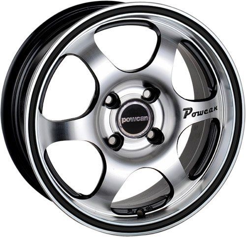 Powcan BK 150 6x14inç 4x100/114.3 BLACK MACHINED BLACK