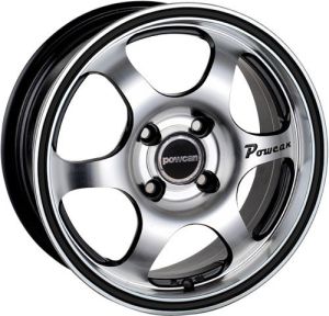 Powcan BK 150 6x14inç 4x100/114.3 BLACK MACHINED BLACK