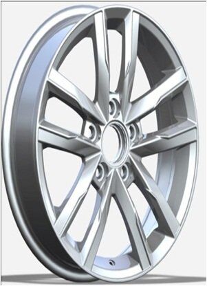 Powcan Bk 5182 8x18inç 5x112 et45 57.1 Hyper Sılver Machined Volkswagen Çelik Jant