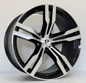 BK 5327 8.5X20İNÇ  5X112 ET30 66.6 BLACK MACHINED XL ÇELİK JANT