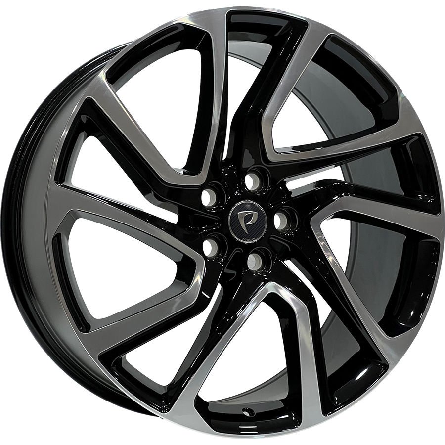 BK 5704 9.5X22İNÇ  5X120 ET50 72.6 BLACK MACHINED XL ÇELİK JANT