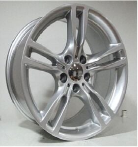 Powcan Bk 5183 8x18inç 5x120 et34 72.56 Metallic Shıney Sılver Machined Bmw Çelik Jant