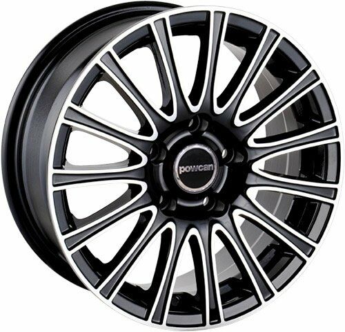 Powcan BK 174 6x14inç 4x100 BLACK MACHINED