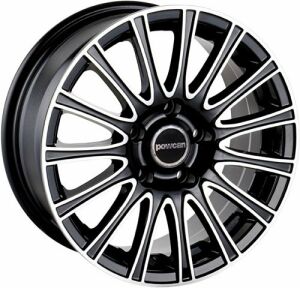 Powcan BK 174 6x14inç 4x100 BLACK MACHINED