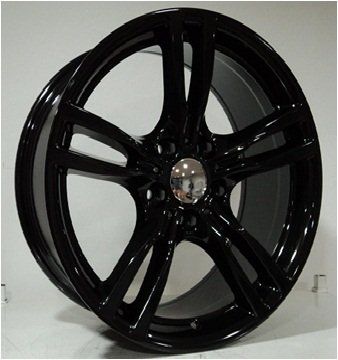 Powcan Bk 5183 8x18inç 5x120 et34 72.56 Shıney Black Machined Bmw Çelik Jant