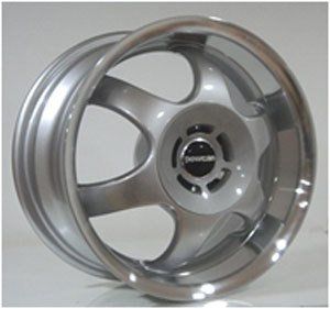 Powcan BK 241 6x14inç 4x100/108 Silver Machined Çelik Jant