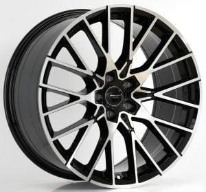 PRO LA5408F 8.5X20İNÇ  5X112 ET27 66.6 BLACK MACHINED XL ÇELİK JANT
