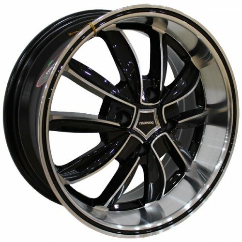 Powcan BK 255 6x14inç 4x100 Black Machined Black Çelik Jant