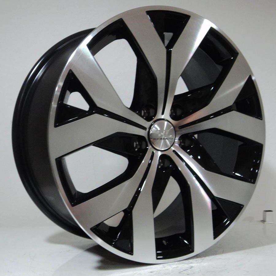 TL-5052 8x18inç 5x112 ET44 57.1 Black Machined  REPLİKA Çelik Jant