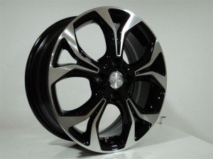 TL-0474 6x16inç 4x100 ET49 54.1 Black Machıned Replika Çelik Jant