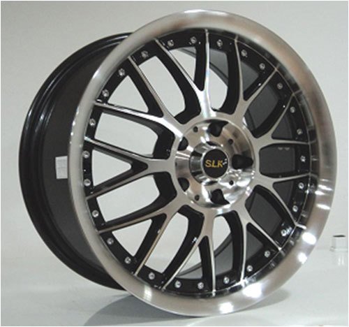 Slk SLK 9015 6.5x15inç 4x100 Black Machined Çelik Jant