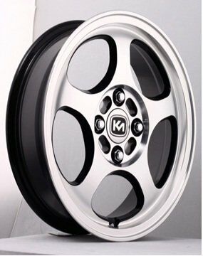 Kormetal KM 235 6.5X15inç 4X100  Black Çelik Jant