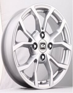 Kormetal KM 264 6x14inç 4x100 Black + Silver  Machined Çelik Jant