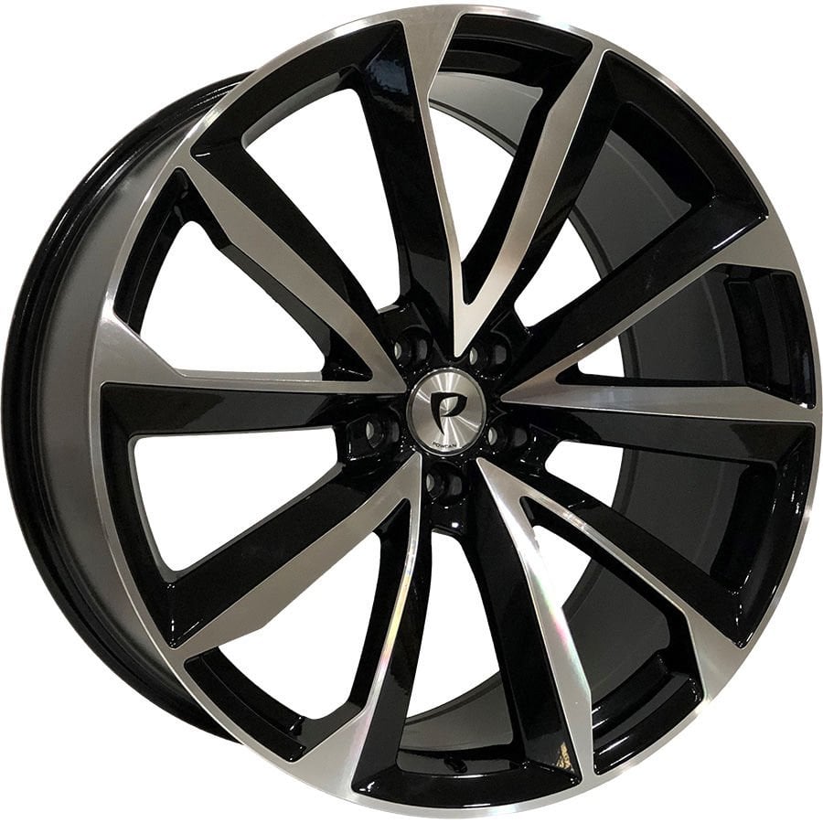 BK 5815 10X22İNÇ  5X112 ET25 66.45 BLACK MACHINED XL ÇELİK JANT