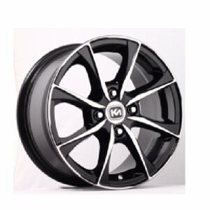 Kormetal KM 285 6.5X15inç 4x100 Silver + Black Machined Çelik Jant