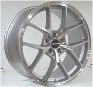 Powcan BK 461 8.5x19inç 5x114.3 Silver Machined Çelik Jant
