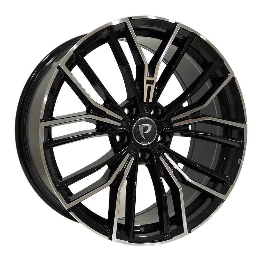 BK 5964 9X20İNÇ  5X112 ET40 66.6 BLACK MACHINED XL ÇELİK JANT