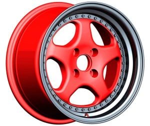 Powcan BK 660 8x15inç 4x100 RED LIP MACHINED ÇELİK JANT