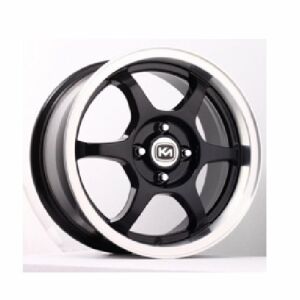 Kormetal KM 385 6.5X15inç 4X100 Black  Machined Çelik Jant