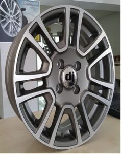 Dj DJ 562 6.5x15inç 4x100 et35 67.1 Black + Sılver + Gun Diamond Çelik Jant