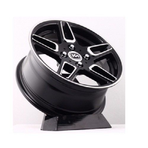 Kormetal KM 484 6x14inç 4x98 Black/Silver Machined Çelik Jant