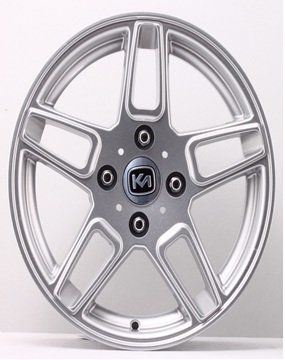 Kormetal KM 484 6x14inç 4x100 Black/Silver Machined Çelik Jant