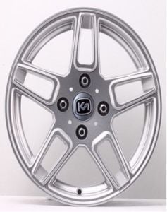 Kormetal KM 484 6x14inç 4x100 Black/Silver Machined Çelik Jant