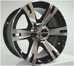 Powcan BK 311 8x16inç 5x130 Black Machined Çelik Jant