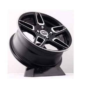 Kormetal KM 485 6.5x15inç 4x100 Silver + Black Diamond  Machined Çelik Jant