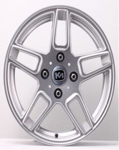 Kormetal KM 485 6.5x15inç 4x100 Silver + Black Diamond  Machined Çelik Jant