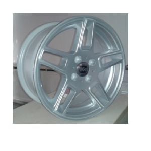 Kormetal KM 485 6.5x15inç 4x108 Silver + Black Diamond  Machined Çelik Jant