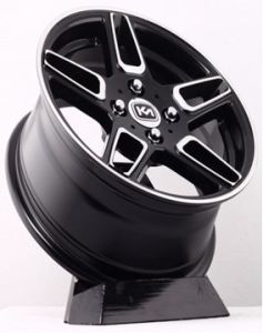 Kormetal KM 485 6.5x15inç 4x108 Silver + Black Diamond  Machined Çelik Jant