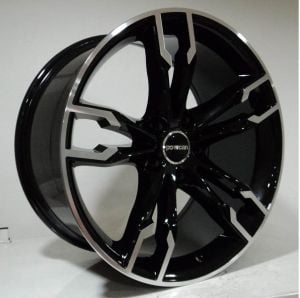 BK-5255 8.5x18inç 5x112 ET30 66.6 Black Machıned REPLİKA Çel