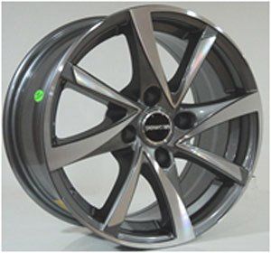 Powcan BK 575 6.5x15inç 4x108 GUN MACHINED ÇELİK JANT