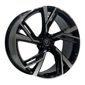 BK 5632 9X20İNÇ  5X112 ET34 66.45 BLACK MACHINED XL ÇELİK JANT