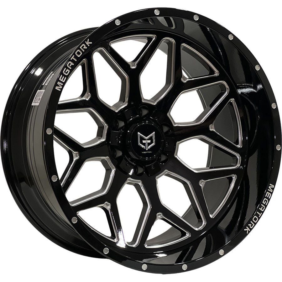TORK 9338 12X22İNÇ  6X114.3 ET-51 66.1 BLACK MILLING ÇELİK JANT