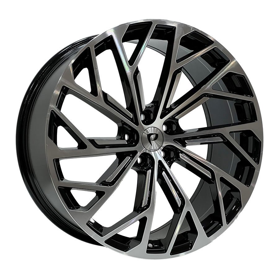 BKY 0081 9X20İNÇ  5X112 ET35 66.45 BLACK MACHINED XL ÇELİK JANT