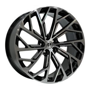 BKY 0081 9X20İNÇ  5X112 ET35 66.45 BLACK MACHINED XL ÇELİK JANT