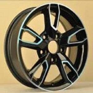 Slk SLK 1382 6x14inç 4x100 et35 73.1 Black Machined Çelik Jant