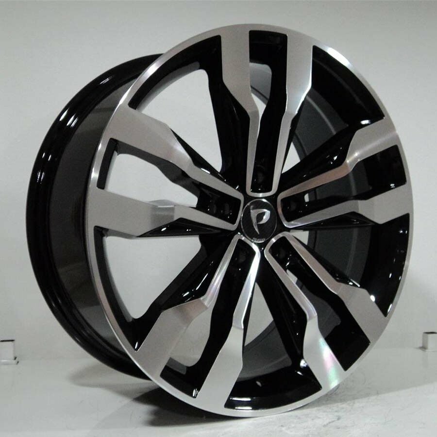 BK 5333 8x18inç 5x112 ET43 57.1 Black Machıned REPLİKA ÇELİK JANT