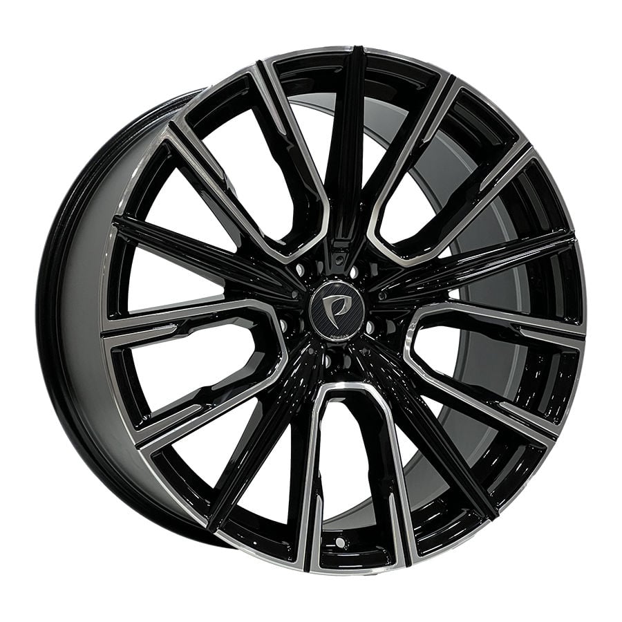BK 5836 8.5X20İNÇ  5X112 ET30 66.6 BLACK MACHINED XL ÇELİK JANT