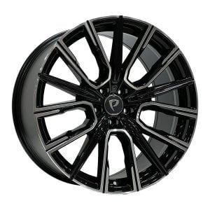 BK 5836 8.5X20İNÇ  5X112 ET30 66.6 BLACK MACHINED XL ÇELİK JANT
